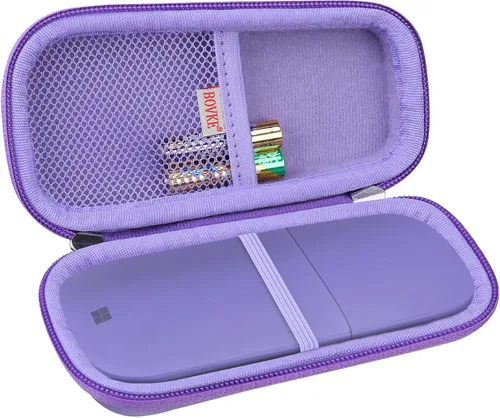 Vista 5 de BOVKE Funda protectora de transporte para Microsoft Surface Arc Touch Wireless Bluetooth Mouse Ultra-Slim Lightweight Ratones Duro EVA a prueba