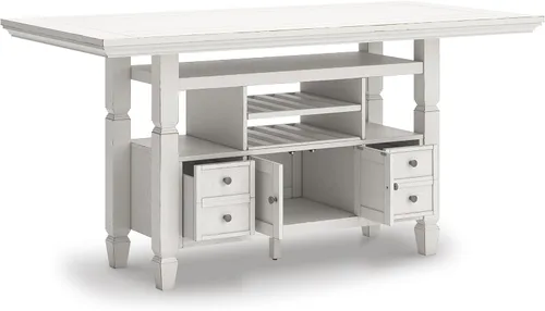 Vista 12 de Signature Design By Ashley Robbinsdale - Mesa de comedor de 72 pulgadas de altura de mostrador con almacenamiento de isla de cocina, sólidos