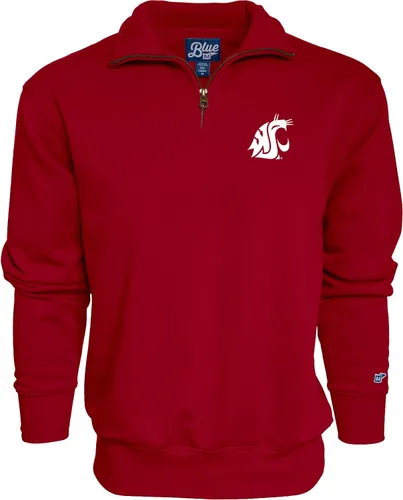 Vista 5 de Blue 84 Sudadera con cremallera de un cuarto para hombre de la NCAA