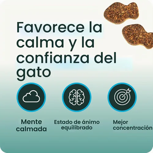 Vista 3 de VetriScience Composure, fórmula calmante para gatos, 30 masticables del tamaño de un bocado Masticables calmantes para gatos, apoya la relajación