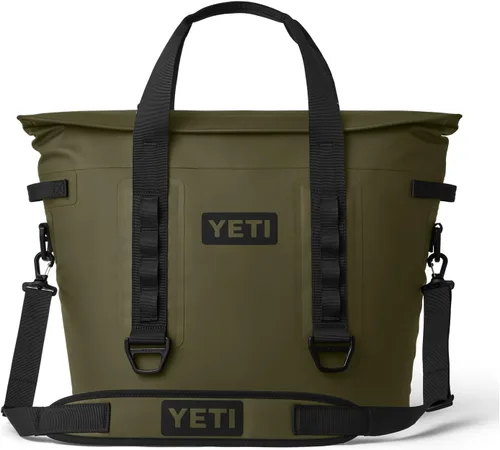 Vista 32 de YETI Enfriadores suaves portátiles Hopper Serie M con acceso MagShield verde azulado (Agave Teal)