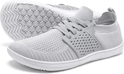 Vista 2 de HOBIBEAR Zapatos minimalistas anchos para caminar para hombre y mujer, suela sin caída, relajación óptima