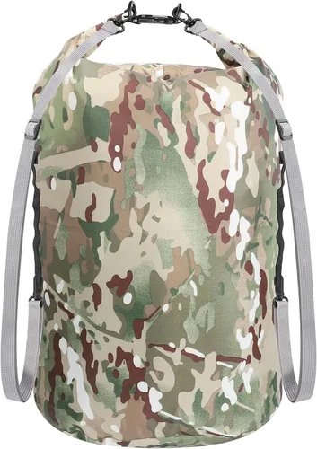 Vista 8 de Bolsas secas impermeables, pequeñas y ligeras con correa para tabla de remo, kayak, pesca, camping, senderismo (3L)
