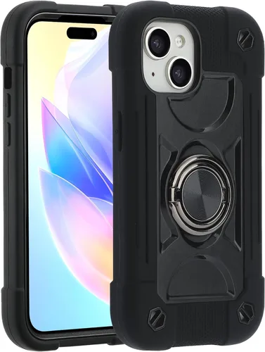 Vista 108 de MARKILL Funda compatible con iPhone 14 Pro de 6.1 pulgadas con soporte de anillo integrado, protección contra caídas de grado militar, carcasa Palta