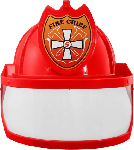 Vista 7 de Nicky Bigs Novelties Disfraz de bombero - Cascos duros - Casco de bombero - Sombreros de bombero - Accesorios de bombero - Ajustable
