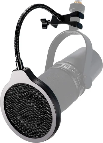 Vista 9 de Yeti X Mic Pop Filtro con parabrisas de espuma, 4 pulgadas, 3 capas, protector de máscara de viento y cubierta de viento de espuma para micrófono