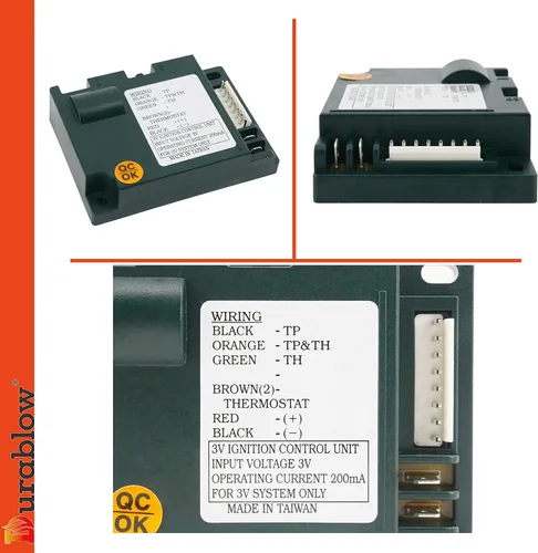 Vista 2 de Durablow Módulo de control electrónico IPI para chimenea, reemplazo del módulo de encendido de chimenea de gas para Dexen 593-592, GM-6KA, Hearth