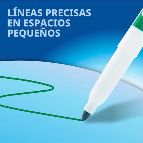Vista 9 de EXPO Marcadores de borrado en seco, tinta de bajo olor, negro, punta fina, 12 unidades, pizarra blanca, calendario, organización, suministros