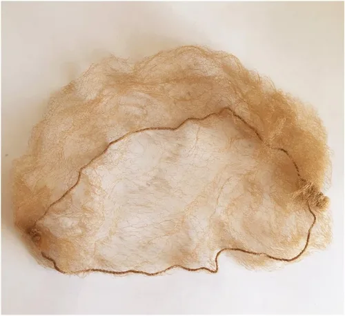 Vista 7 de 20 "Lote de redecillas para el cabello Invisible Elastic Edge Mesh 19.7 in Redes de pelo reutilizables (marrón claro 10pcs)