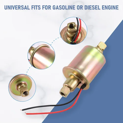 Vista 4 de JDMSPEED - Bomba de combustible o diésel eléctrica universal, para autos con carburador, E8016S