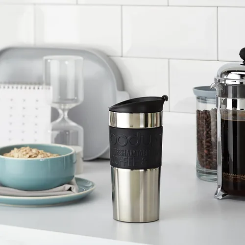 Vista 9 de Bodum 11068-01 - Taza de viaje al vacío, 0.35 L, tamaño pequeño, color negro, 1 unidad (paquete de 1)