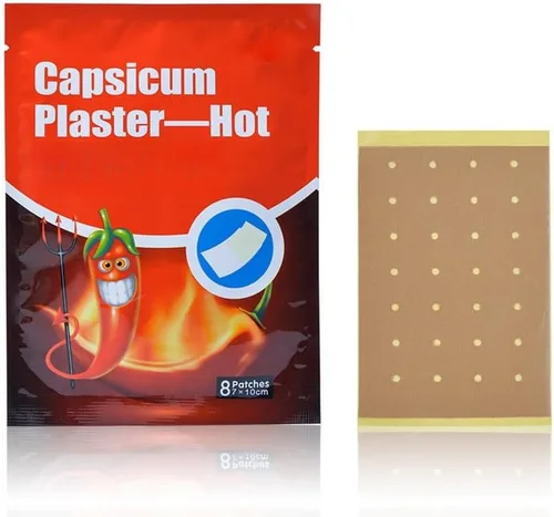 Vista 2 de Queemie® Parches para el dolor, parches para el dolor de pasta de yeso de pimiento, 24 piezas/3 bolsas