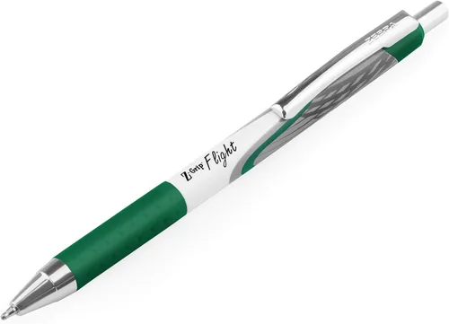 Vista 2 de Zebra Classic Z-Grip Flight - Bolígrafos de 0.047 in, color verde, paquete de 3