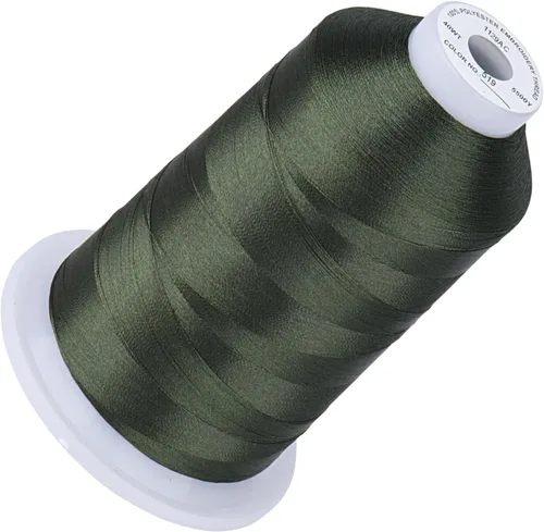 Vista 13 de Simthread 5500 yardas de hilo de bordar, 5000M de alto rendimiento 40WT 100% hilo de poliéster – 170+ colores vívidos, clasificado de alta velocidad