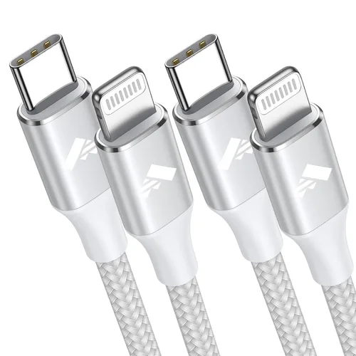 Vista 8 de Cable USB C a Lightning de 10 pies [certificado Apple MFi] Cargador rápido para iPhone USB C, suministro de energía, tipo C a Lightning, cable