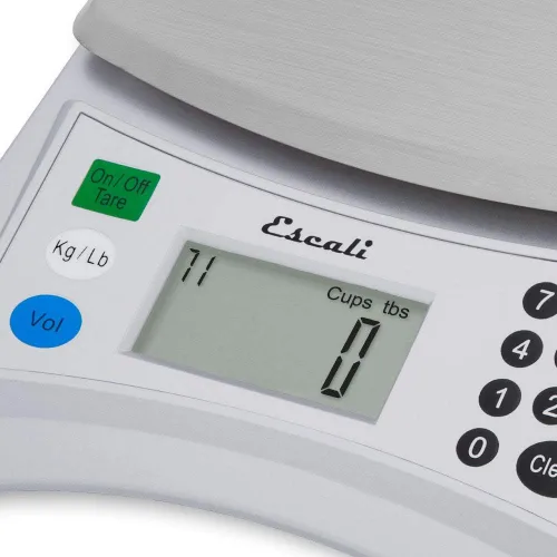 Vista 4 de Escali Pana V136 - Báscula de medición de gran volumen para cocina/hornear/cocinar, preprogramada con más de 150 ingredientes, pantalla digital LCD