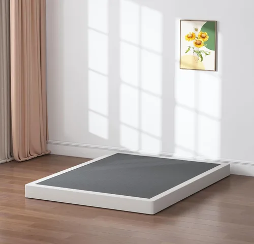 Vista 12 de SHLAND Somier individual – 10 pulgadas de alto perfil de metal resistente para cama individual, base de colchón con cubierta de tela, fácil montaje
