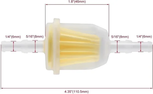 Vista 4 de AM116304 Filtro de combustible para Kohler 25 050 22-s 08-s 03-s para John Deere Gy20709 Gravely 21541500 21410800 Reemplazo para John Deere