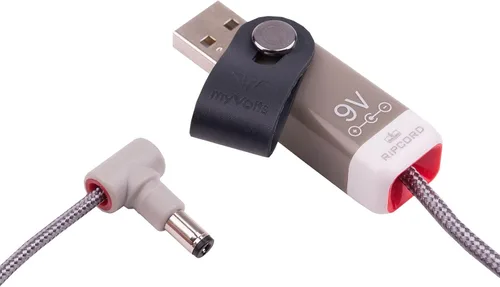 Vista 2 de myVolts Ripcord - Cable de alimentación USB a 9 V CC compatible con Roland SP-404 Sampler