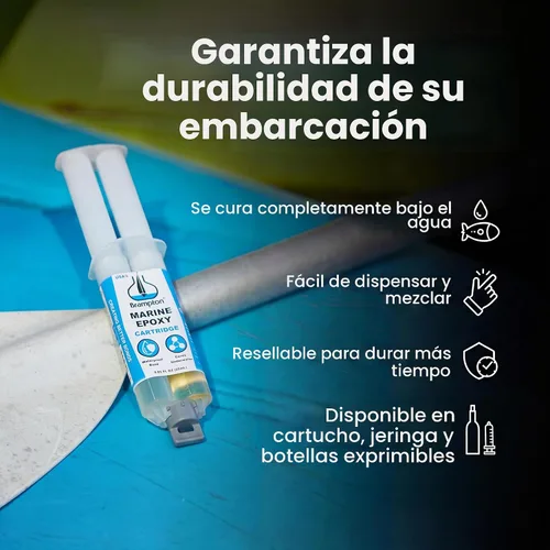 Vista 7 de Epoxy de Brampton Marine de fuerte unión para reparación de barco - Se une en 30 minutos, resistente al agua, 4 onzas