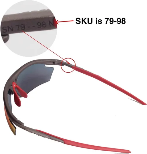 Vista 4 de Walleva Lentes de repuesto polarizadas negras para gafas de sol Rudy Project Rydon