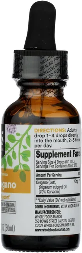Vista 5 de 365 por Whole Foods Market, Extracto líquido de aceite de orégano, 1 fl. Oz