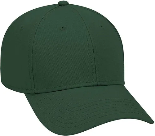Vista 9 de Ashen Fane Gorra de béisbol básica de sarga de algodón superior de perfil bajo estructurado de 6 paneles