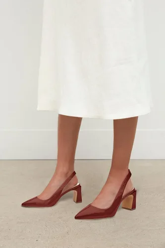Vista 3 de Jeimpoey Zapatos de tacón grueso para mujer, con puntera puntiaguda, tacón de bloque, sandalias de verano, zapatos de fiesta de tacón bajo