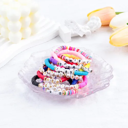 Vista 4 de SINCSEFK Juego de 12 pulseras de la amistad TS de varias capas inspiradas en álbumes de música, regalos para fanáticos, niños, mujeres y niñas