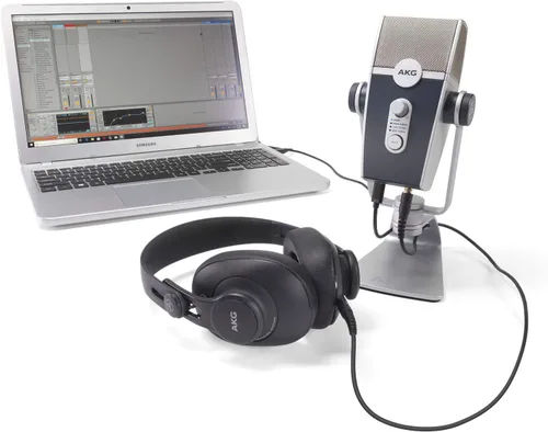 Vista 12 de AKG Pro Audio Lyra Ultra-HD USB C Micrófono para grabación, transmisión, juegos, podcast, ASMR en PC y Mac, micrófono de condensador para laptop