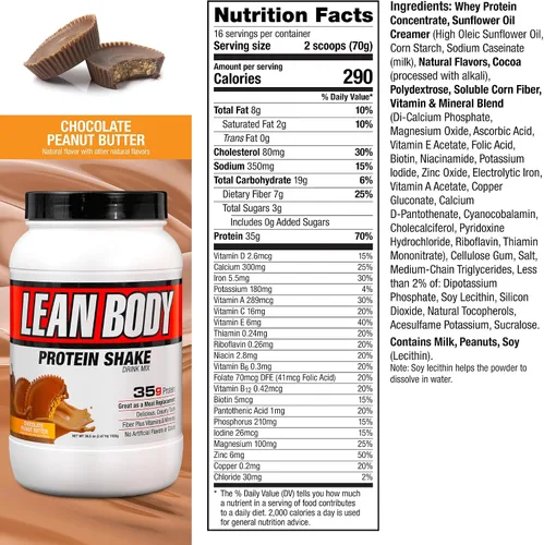 Vista 5 de Labrada Nutrition - Jarra MRP para 16 porciones de Lean Body