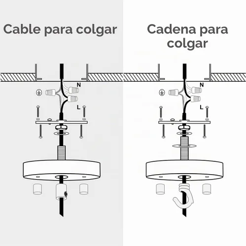 Vista 5 de Qc Kit de toldo de luz de techo, 6 pulgadas, placa de cubierta de lámpara para tapa de araña o luz colgante, placa de cubierta de luz de techo