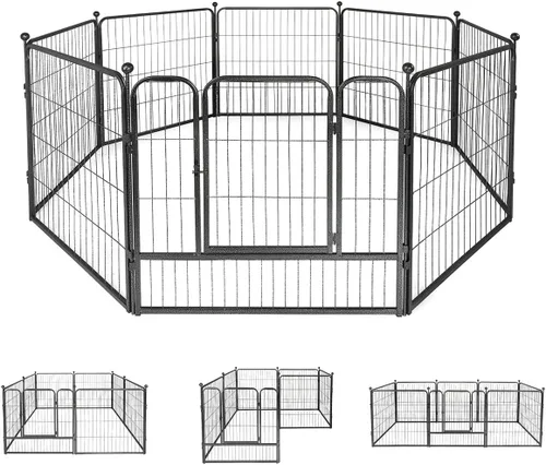 Vista 10 de Fencer Wire Valla decorativa de alambre, decoración de paneles, hierro resistente para paisaje, patio, cama de flores, sección de borde de barrera