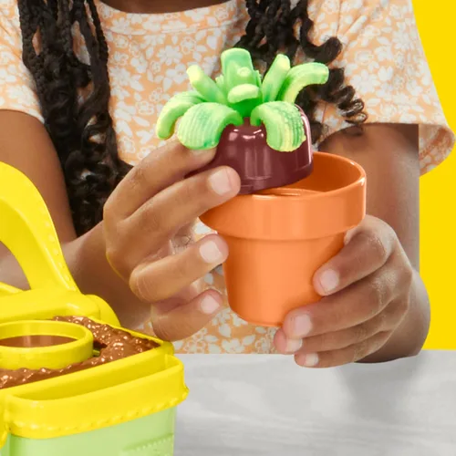 Vista 10 de Play-Doh Juego de juguetes de jardín de flores florecientes, juego de simulación de naturaleza, artes y manualidades para niños, regalos de relleno