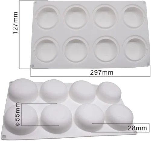 Vista 5 de mostsom Molde de silicona para galletas oreo redondas de chocolate, molde de silicona de grado alimenticio antiadherente para galletas, oreos
