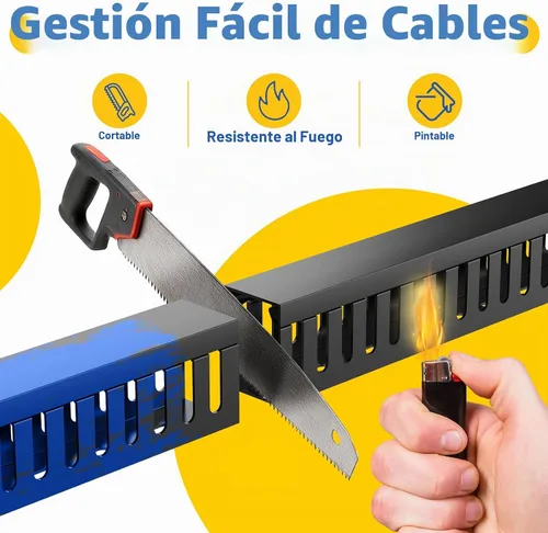 Vista 5 de Conducto de cable de canalización de cableado de ranura abierta,Pista de Negro