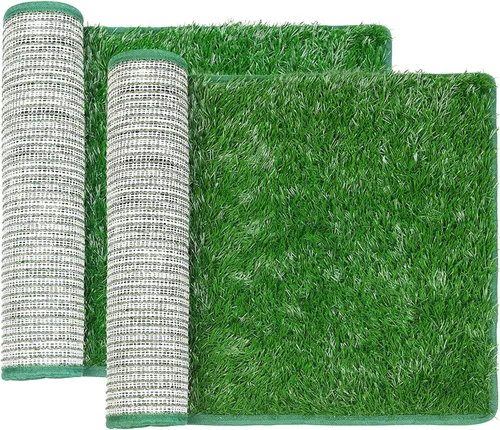 Vista 13 de LOOBANI - Almohadillas de césped para que los perros orinen, césped artificial, repuesto de césped artificial para orinal de cachorros