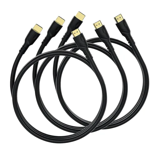 Vista 12 de Cable HDMI 8K de 1 m (HDMI 2.1, 8k@60hz, 48 Gbps & 4k@120hz, 18 Gbps) Conectores chapados en oro de ultra alta velocidad, retorno de audio por
