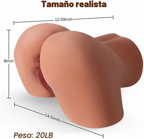 Vista 5 de Muñeca sexual, torso, de tamaño real con túnel anal y vaginal realista, torso femenino escalado 1:1, juguete sexual masculino para masturbación