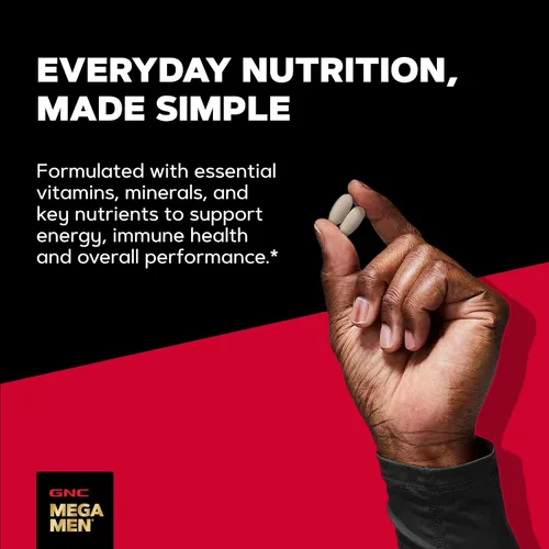 Vista 4 de GNC Mega Men Sport Multivitamínico Rendimiento, función muscular y salud general 90