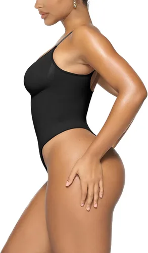 Vista 3 de YIANNA Body de escultura para mujer, con control de abdomen, moldeador sin costuras