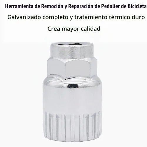 Vista 5 de Kit de herramientas de reparación de bicicleta de montaña 5 en 1, herramienta de extracción de rueda libre, llave extractor de manivela con gancho