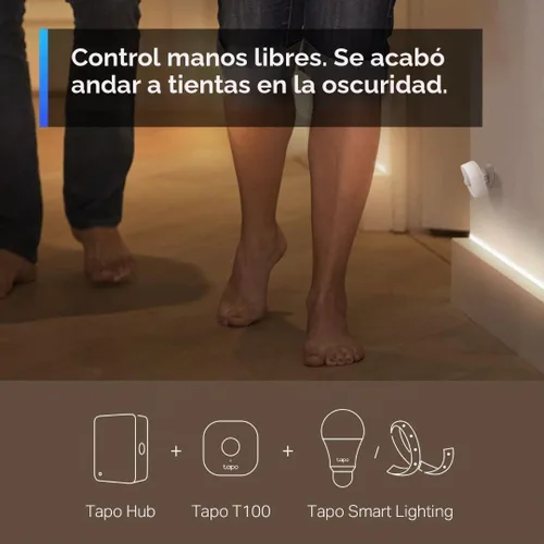 Vista 6 de Kit de inicio del sensor Tapo de TP-Link: "1 x Hub H100" + "1 x Sensor de movimiento T100" + "1 x Sensor de contacto T110