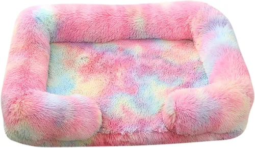 Vista 24 de Camas ortopédicas para perros de gran tamaño con forro impermeable y parte inferior antideslizante, cama rectangular lavable para perros y gatos