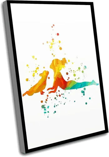 Vista 14 de Pósters inspiradores deportivos, decoración de habitación de niños para dormitorio, arte de pared de yoga para niña negra, decoración de yoga