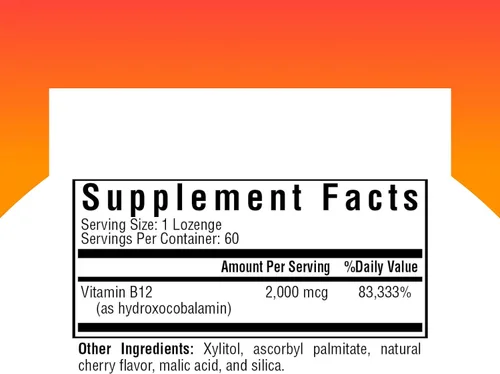 Vista 2 de Suplemento Hydroxo B12, 0.00007 oz de hidroxocobalamina (vitamina B12), 60 comprimidos, formulado por médicos, búsqueda de la salud