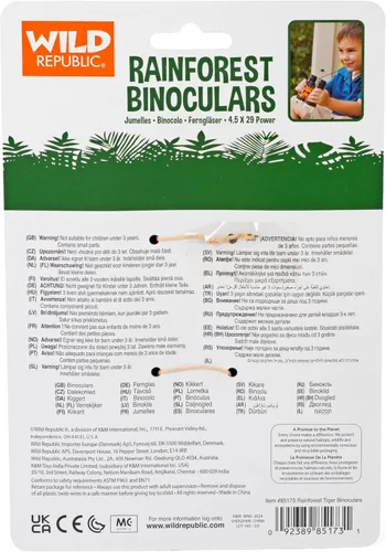 Vista 4 de Wild Republic Binoculares con estampado salvaje con estampado de tigre