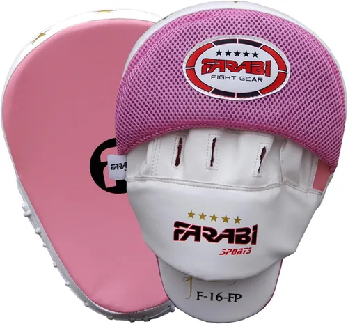 Vista 3 de Farabi Sports Women Boxing Training Set Includes Boxing Gloves Boxing Pads with Hand Wrap for MMA Muay Thai Training Kickboxing