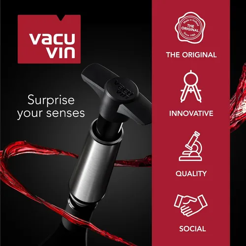 Vista 15 de Vacu Vin Rapid Ice – Enfriador de vino elegante – Negro, negro, Negro
