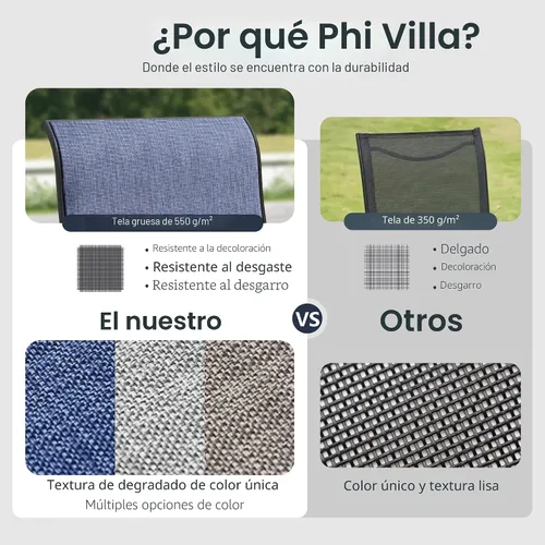 Vista 4 de PHI VILLA Juego de comedor de 5 piezas para patio al aire libre con sillas giratorias (azul) y mesa de comedor de acero de metal de 37 x 37 pulgadas